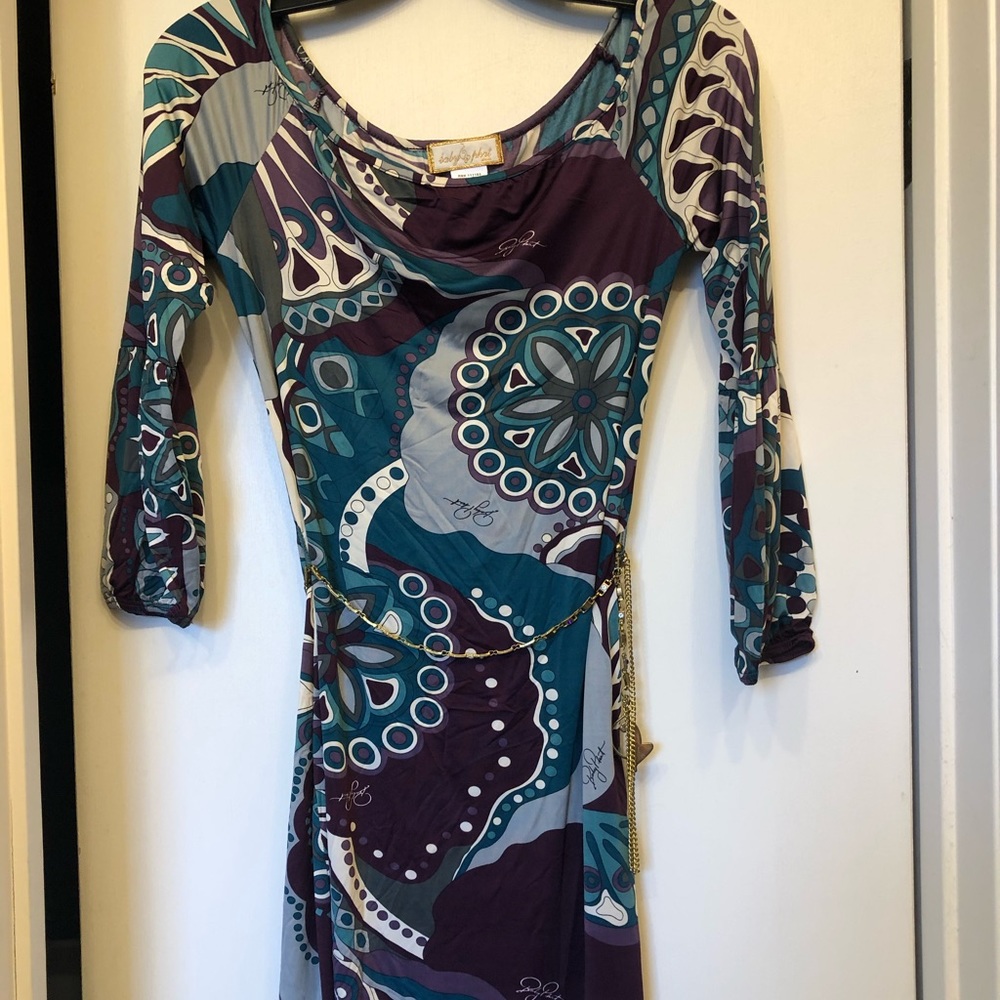 Baby Phat dress. Beautiful colors. Form fitting